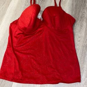 Delta Burke bustier tank top